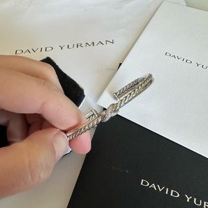 Petite X Center Station Bracelet
Sterling Silver with Diamonds, 5.2mm